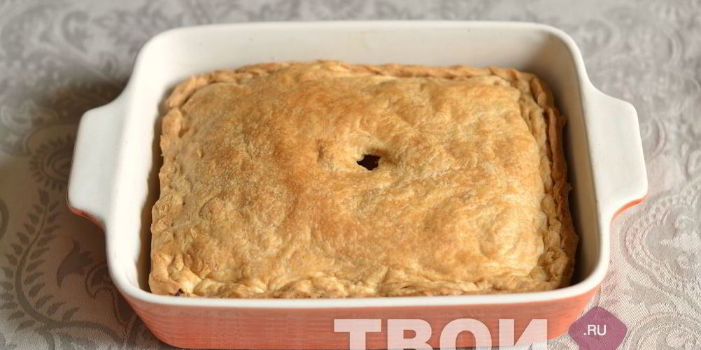 Рецепт пирога с консервой