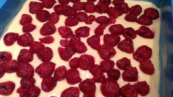 пирог с малиной