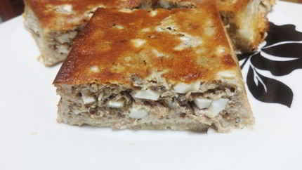 Пирог с рыбной консервой