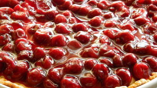 пирог с творогом и вишней