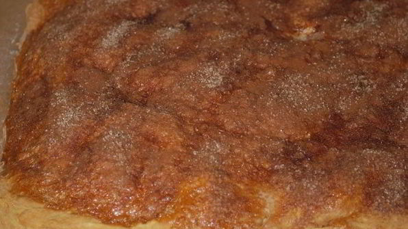 пирог с творогом, яблоками и корицей