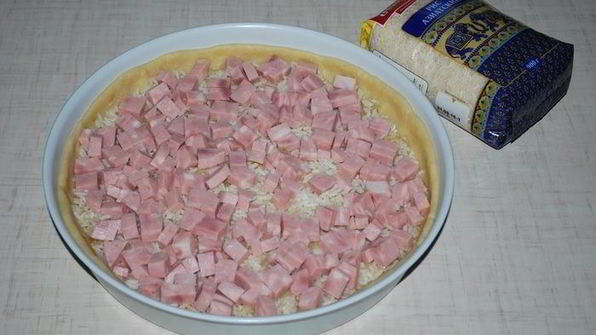 пирог с ветчиной и стручковой фасолью