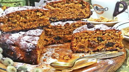 Постный пирог на арахисовой пасте