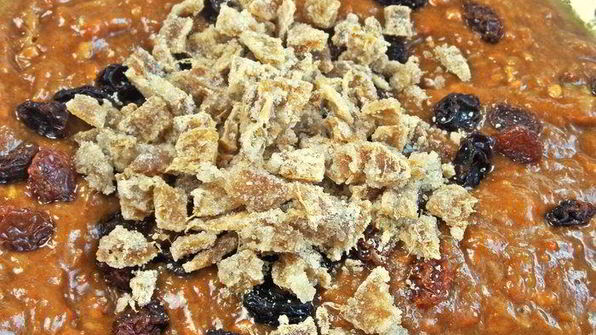 постный пирог на арахисовой пасте