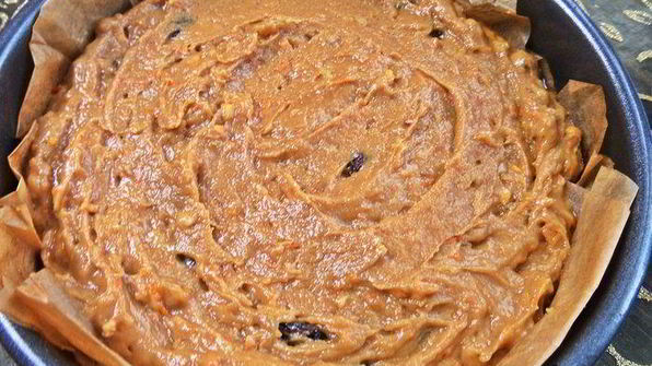 постный пирог на арахисовой пасте