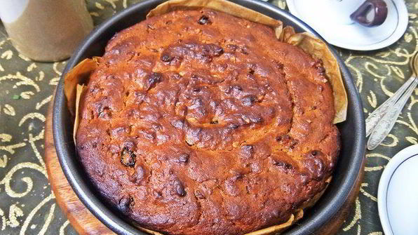 постный пирог на арахисовой пасте