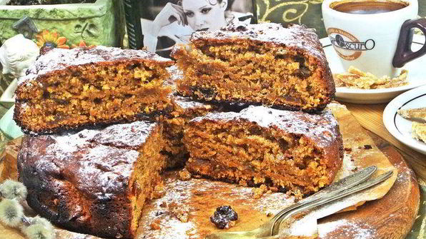 постный пирог на арахисовой пасте