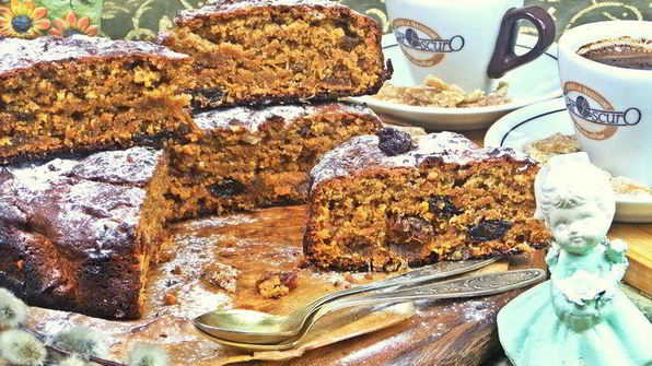 постный пирог на арахисовой пасте