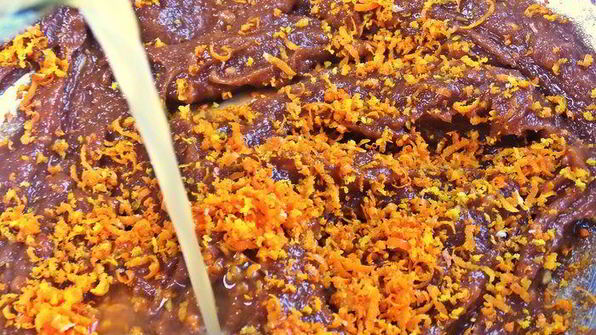 постный пирог на арахисовой пасте