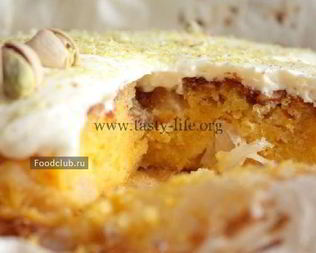 Праздничный морковный пирог с ананасами и крем-чизом
