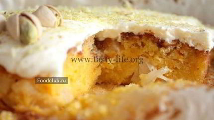 Праздничный морковный пирог с ананасами и крем-чизом