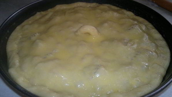 рыбный киш с гранатом