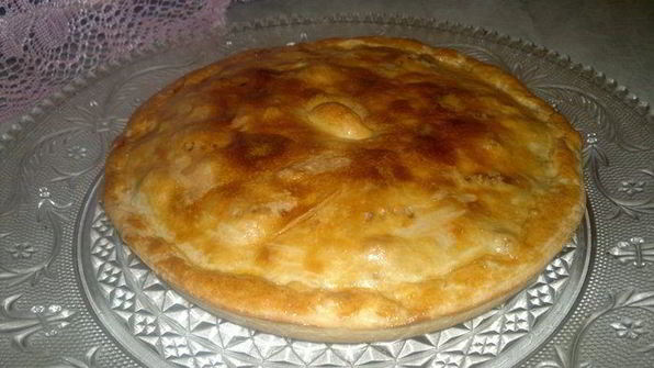 рыбный киш с гранатом