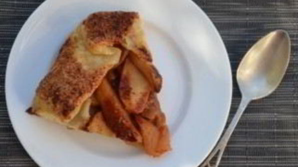 сладкий пирог из слоеного теста