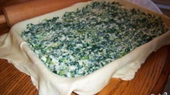 слоеный пирог с брокколи