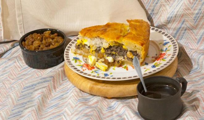 Татарский пирог с рисом