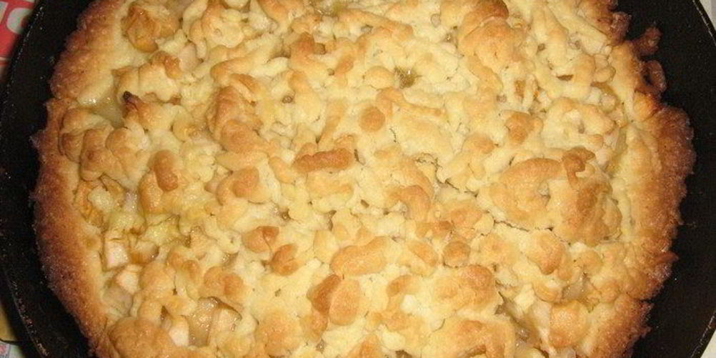 Рецепт тертого яблочного пирога