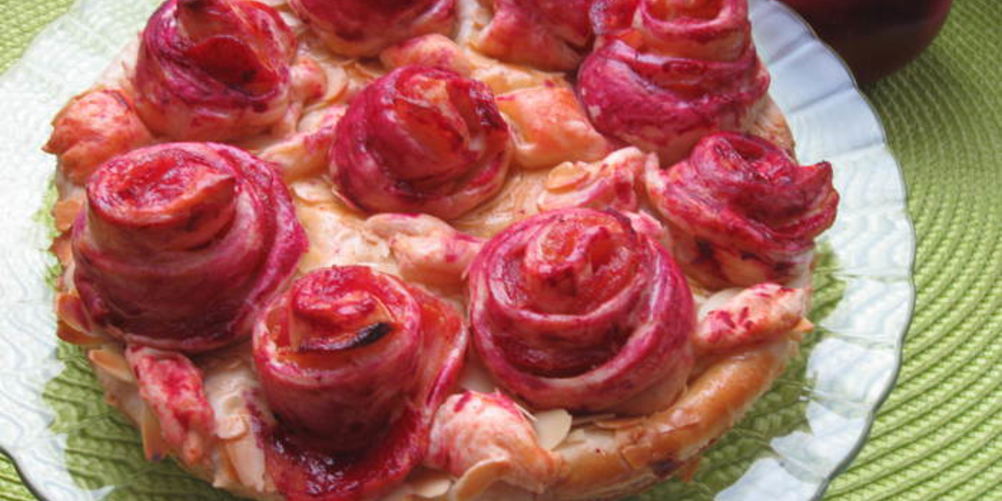 Рецепт яблочного пирога слоеные розочки