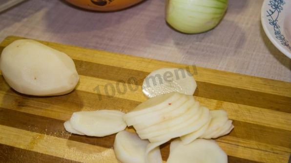 заливной пирог с курицей и картошкой