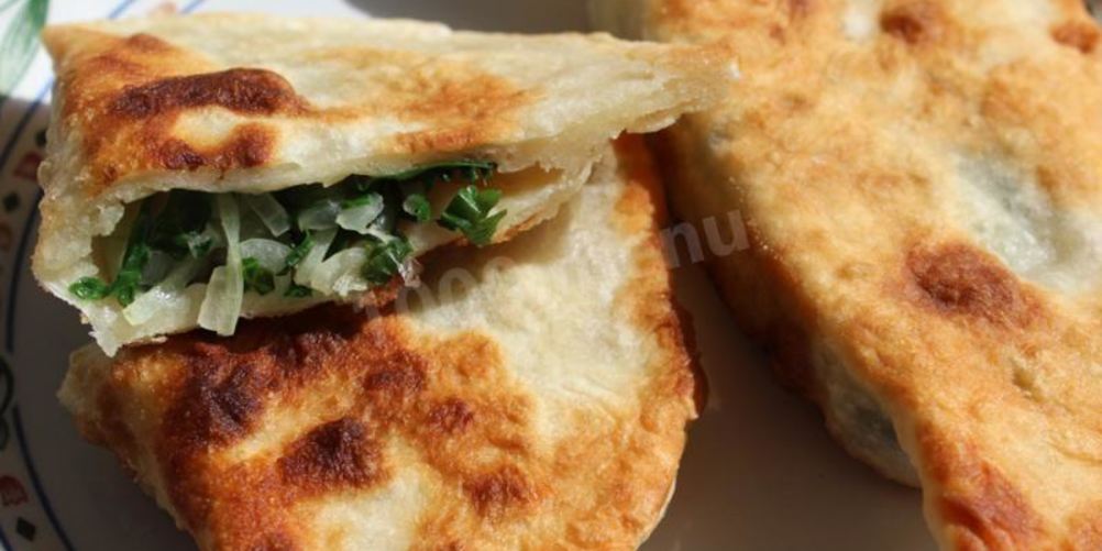 Рецепт кутабов с зеленью