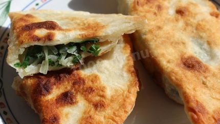 Кутабы с зеленью