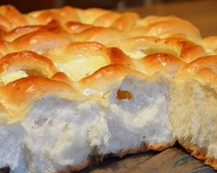 Открытые пирожки с творогом