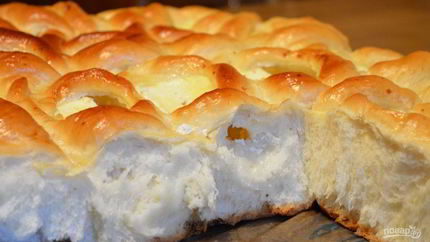 Открытые пирожки с творогом