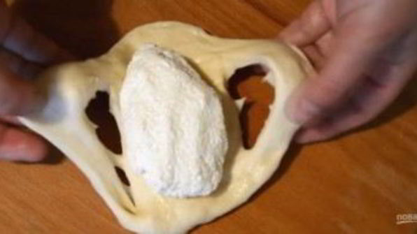 открытые пирожки с творогом