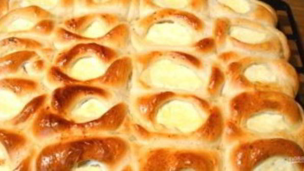 открытые пирожки с творогом