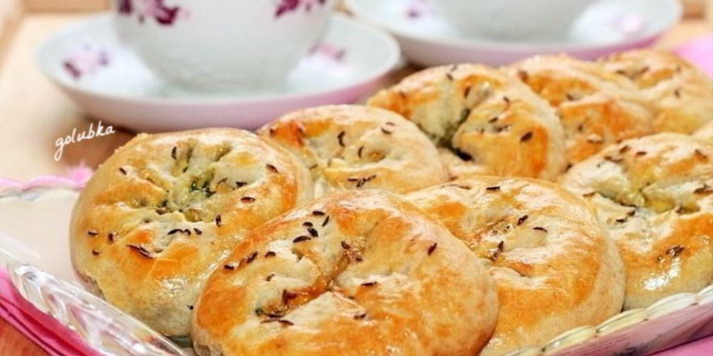 Рецепт пирожков-булочек на кефире с оливками и зеленью