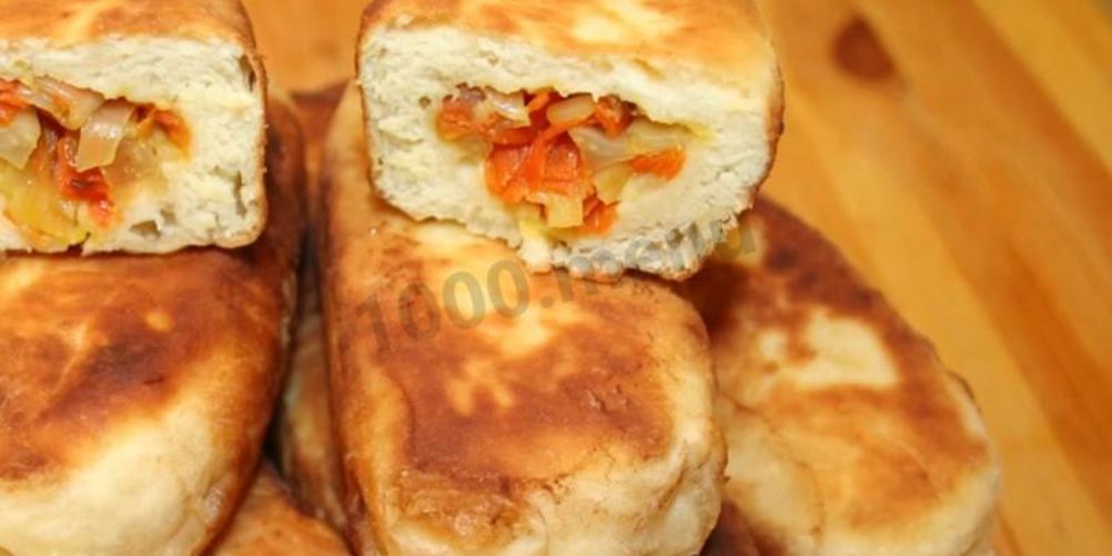 Рецепт пирожков из теста без дрожжей на сковороде
