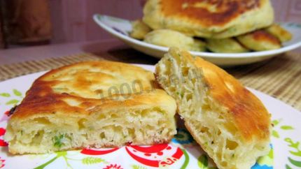 Пирожки на сыворотке без дрожжей жареные с сыром