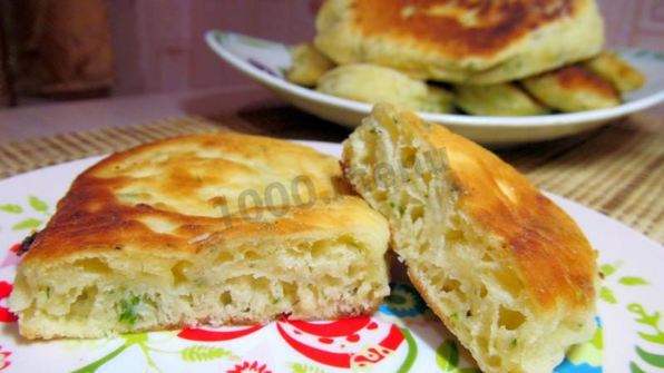 пирожки на сыворотке без дрожжей жареные с сыром