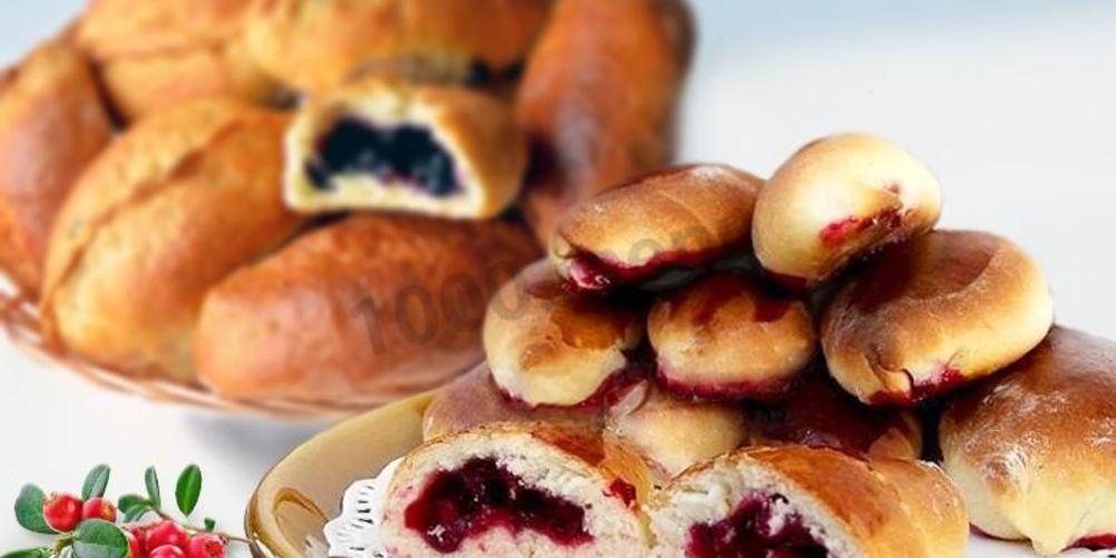 Рецепт пирожков с брусникой