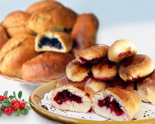 Пирожки с брусникой