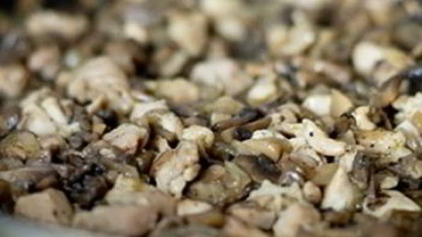 пирожки с грибами и курицей