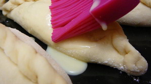 пирожки с грибами и зеленой гречкой