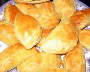 Пирожки с грибами из творожного теста