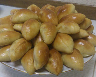 Пирожки с капустой и тестом из хлебопечки