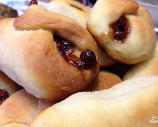 Пирожки с клюквой