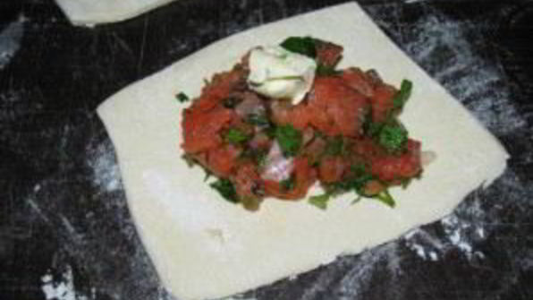 пирожки с красной рыбой