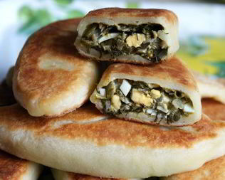 Пирожки с огородной зеленью