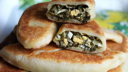 Пирожки с огородной зеленью