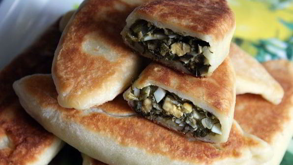 пирожки с огородной зеленью