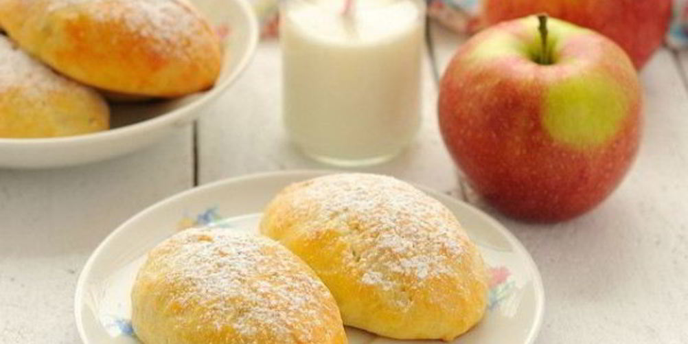 Рецепт пирожков с яблоками на творожном тесте