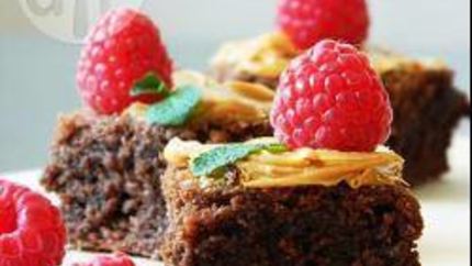 Брауни с арахисовой пастой