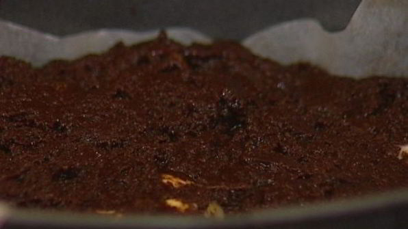 брауни с макадамией и белым шоколадом