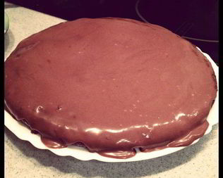 Брауни с шоколадным ганашем