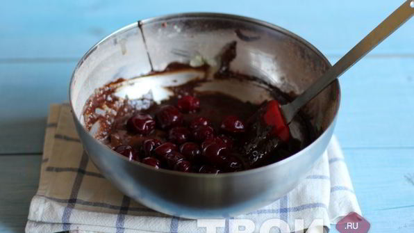 брауни с вишней и шоколадом