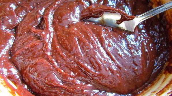 брауни с земляникой и черникой